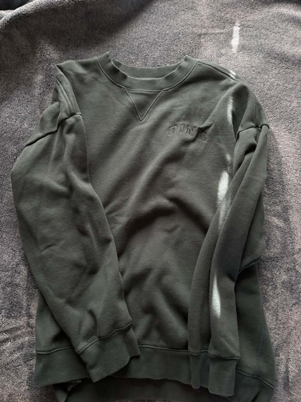 Green PINK crewneck